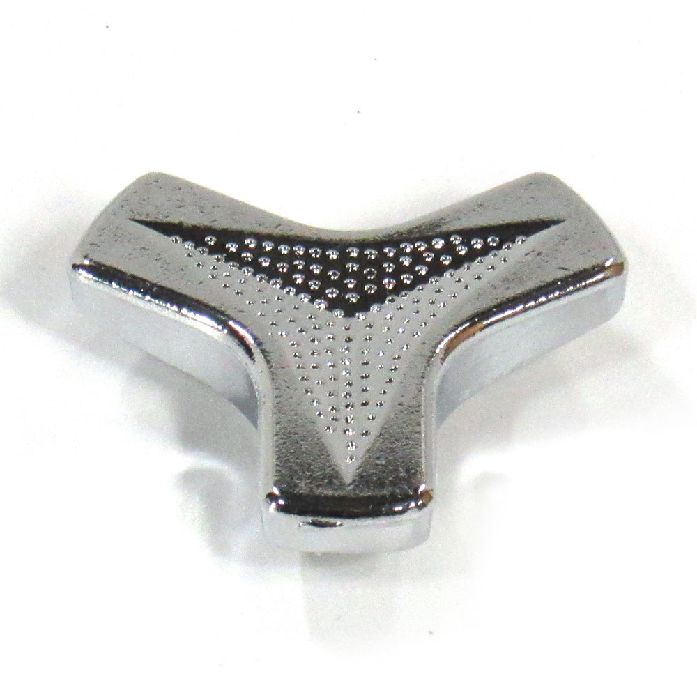 Bandit Accessories Air Cleaner Mounting Nut 2179; Tri Bar Wing Nut Chrome Steel 1/4 in.-20 