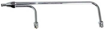 Bandit Accessories Carburetor Fuel Inlet Kit 2197; 9.313 in. Dual Feed Chrome Steel Tubing 