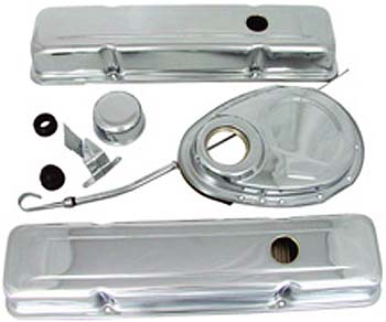 Bandit Accessories Dress Up Kit 3023; Chrome Steel for Chevy 262 to 400 
