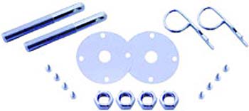Bandit Accessories Hood Pin 4051; Chrome Aluminum Hair Pin 