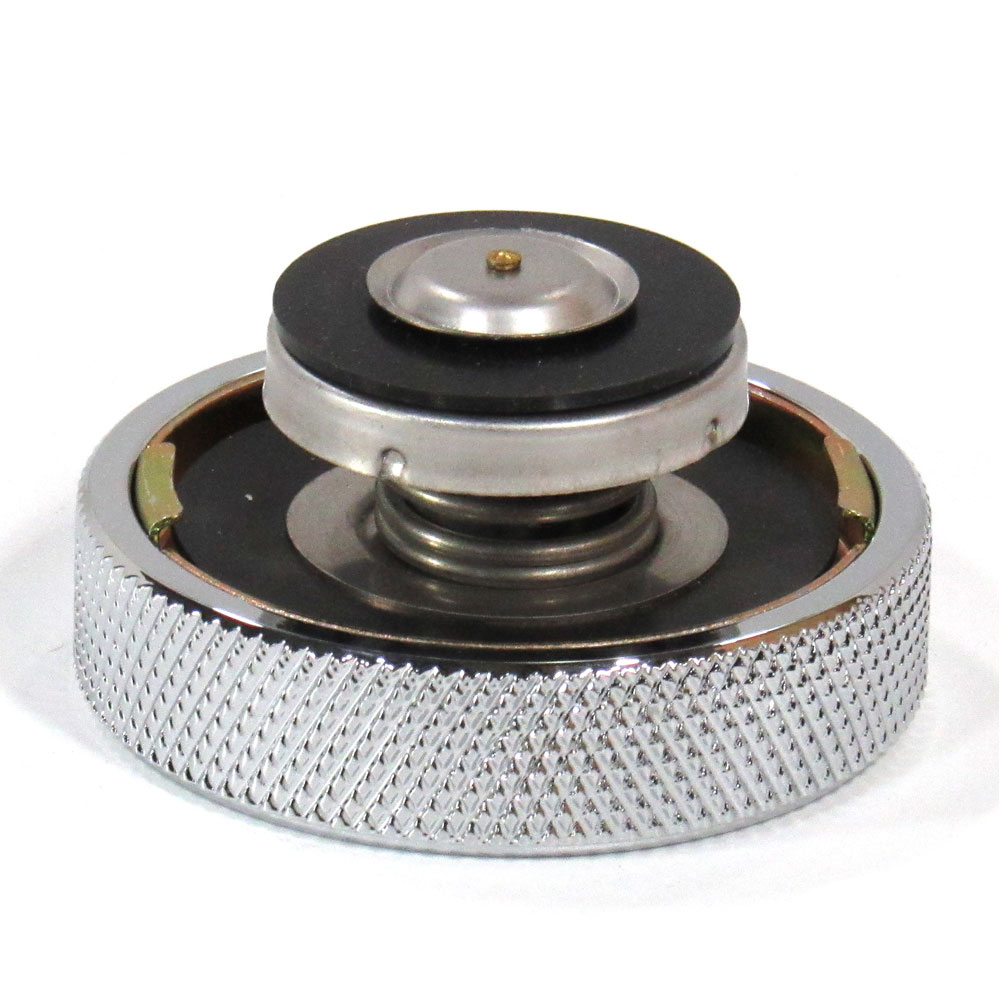 Bandit Accessories Radiator Cap 5011; Universal 16 lbs Chrome, Knurled Edge Aluminum 