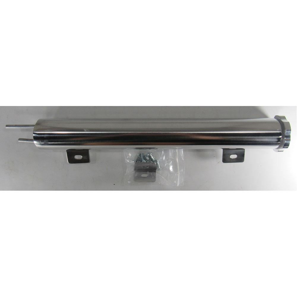 Photo for Bandit Accessories Engine Coolant Reservoir 6073; Vertical Reservoir 1.5 Pint Polished Aluminum 15.000 in. 2.000 in.