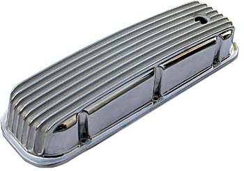 Photo for Bandit Accessories Valve Cover Set 6280; Nostalgic Finned Polished Finned Aluminum for Chevy 396 to 454