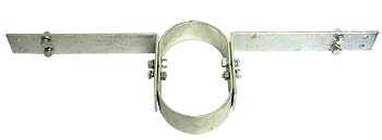 Bandit Accessories Drive Shaft Loop 7120; Adjustable Bolt On Zinc Plated Steel 
