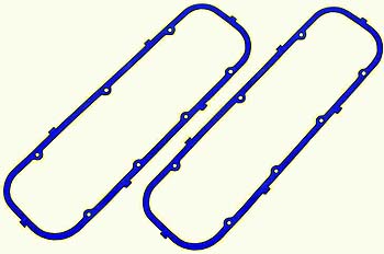 Bandit Accessories Valve Cover Gasket Set 7485X; Rubber, Steel Core 0.187 in. for Chevy 396 to 454 