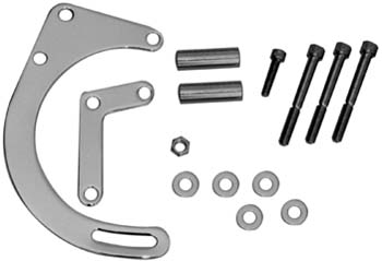 Bandit Accessories Alternator Bracket 7758; Short Chrome Driver Side Low for 1955 to 1968 Chevy 262 to 400 