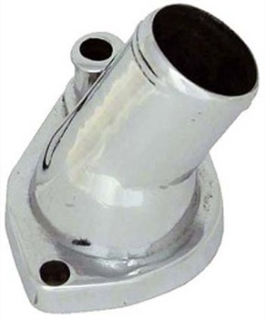 Bandit Accessories Thermostat Housing 9440; 30 deg. O-Ring Fixed Chrome Alloy for 1965 to 1975 Ford 260 to 351W 