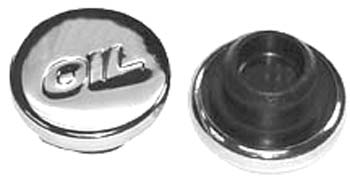 Bandit Accessories Oil Filler Cap 9787; Push In Oil Fill Cap Chrome Steel 