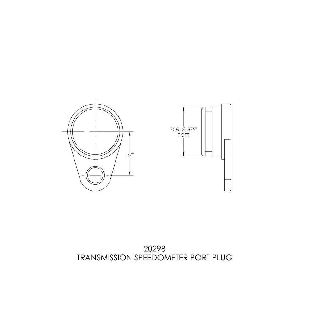 B&M Transmission Case Plug 20298; 
