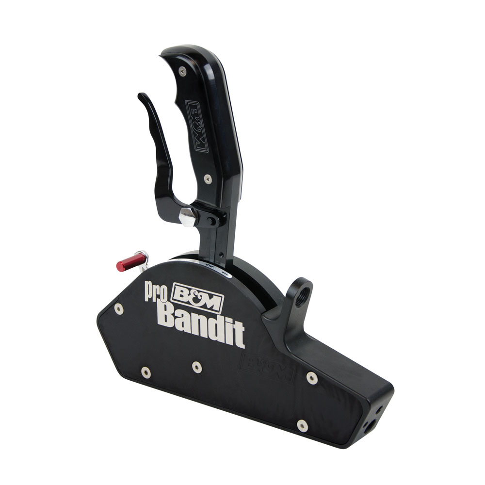 B&M Transmission Shifter 81113; Magnum Grip Stealth Pro Bandit for GM Powerglide 