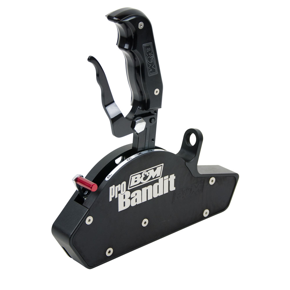 B&M Transmission Shifter 81113; Magnum Grip Stealth Pro Bandit for GM Powerglide 