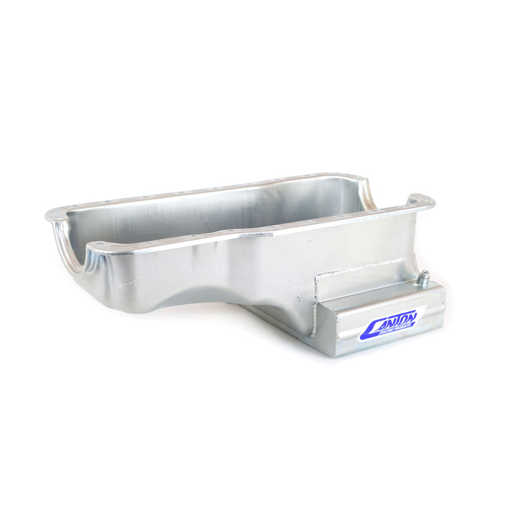 Canton Oil Pan 15-610; Circle Track Wet Sump 7 Quart Silver Plating for Ford 221 to 302 
