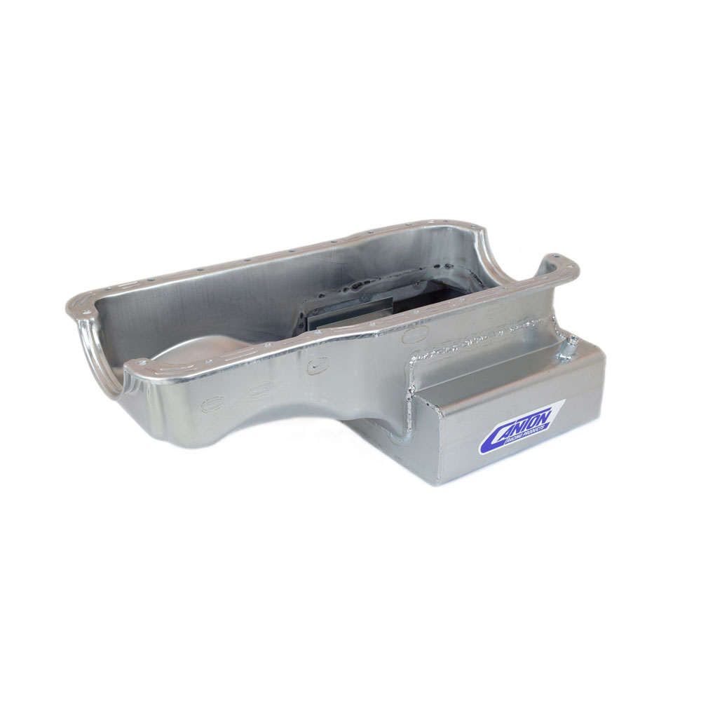Canton Oil Pan 15-630; OE Style Wet Sump 9 Quart Silver Plating for Ford 289 to 302 