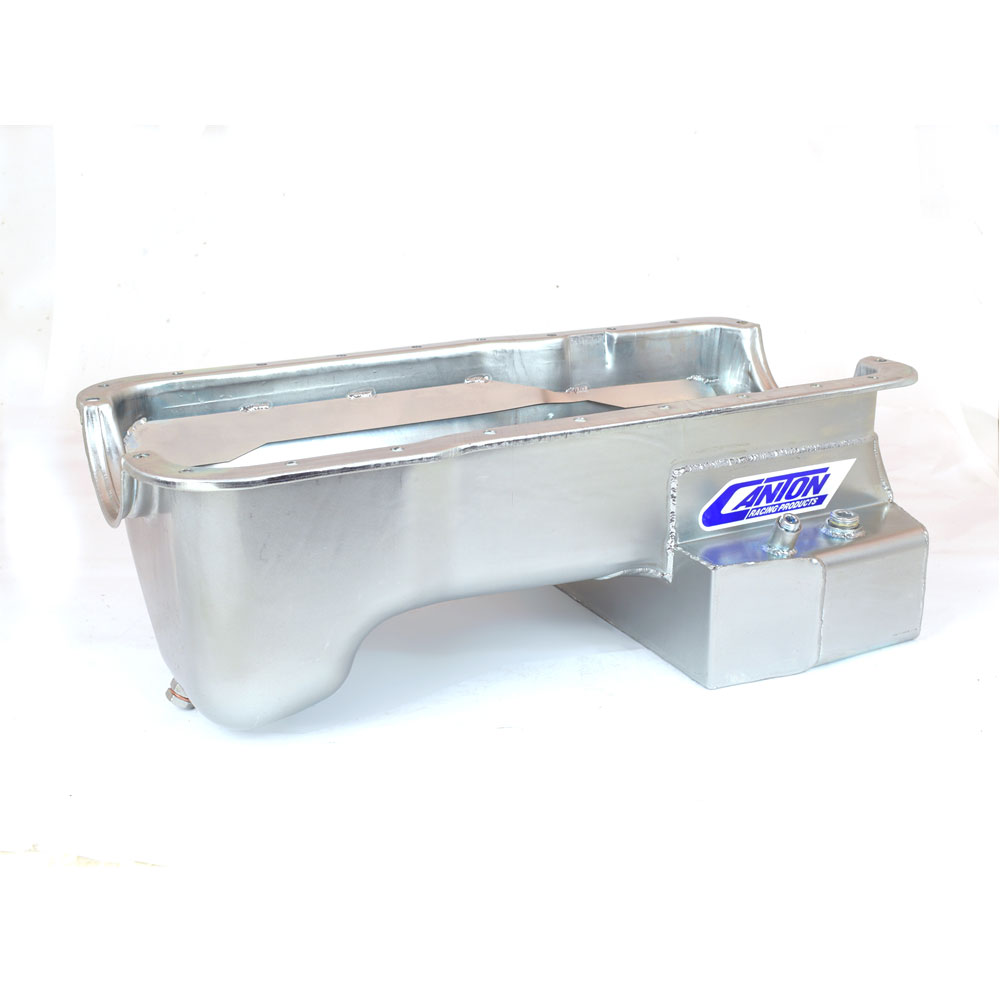 Canton Oil Pan 15-694; Street, Strip Wet Sump 7 Quart Silver Plating for Ford 351W 