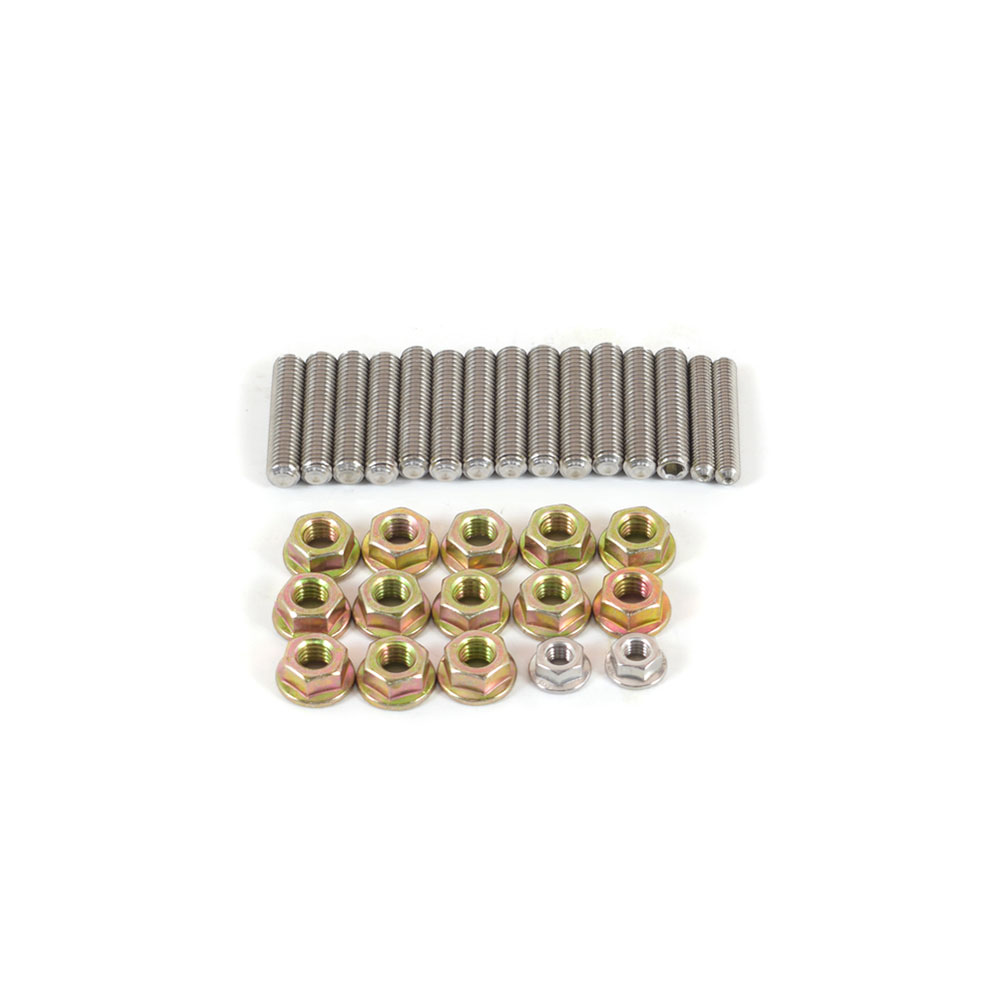 Canton Oil Pan Bolt Set 22-302; Hex Stud Natural Stainless Steel for GM LS 