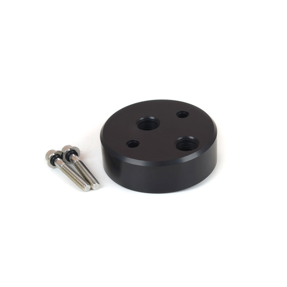Canton Oil Filter Adapter 22-584; Remote Filter Adapter Black Aluminum Bolt On for 1991 to 2000 Chevy 454 