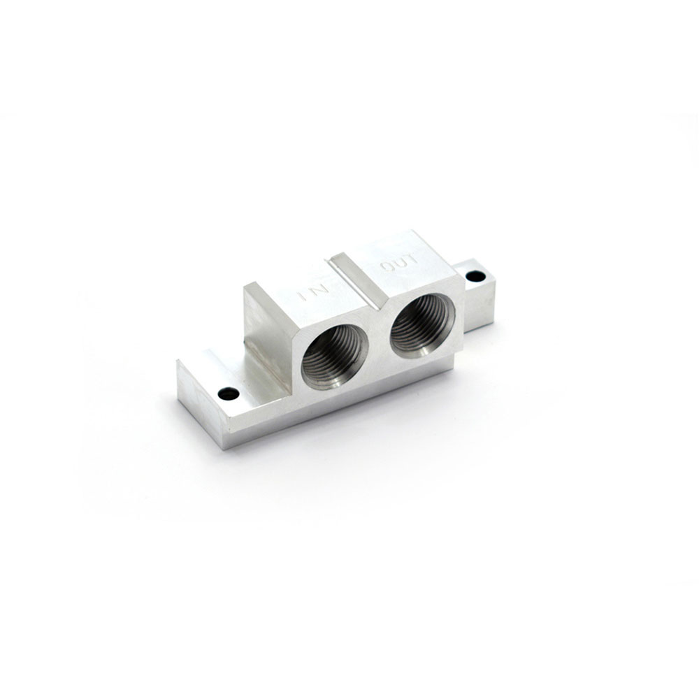Canton Oil Filter Adapter 22-632; Billet Aluminum Remote Adapter, 90 deg. Natural Billet Aluminum Remote Adapter for GM LS 