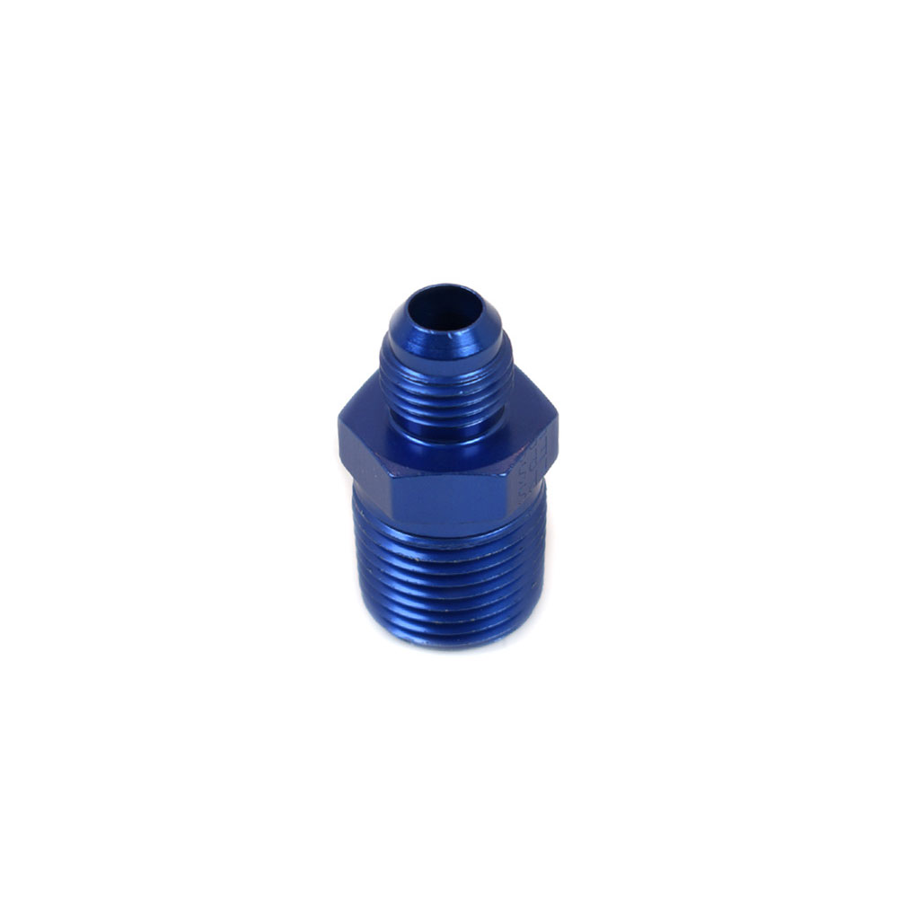 Canton AN Fitting 23-243A; AN to NPT Adapter Blue -06AN Male Straight 1/2 in. NPT Male 