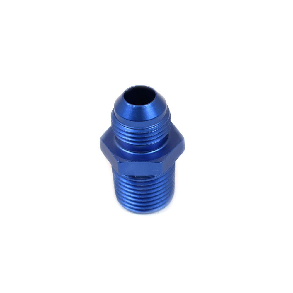 Canton AN Fitting 23-244A; AN to NPT Adapter Blue -08AN Male Straight 1/2 in. NPT Male 
