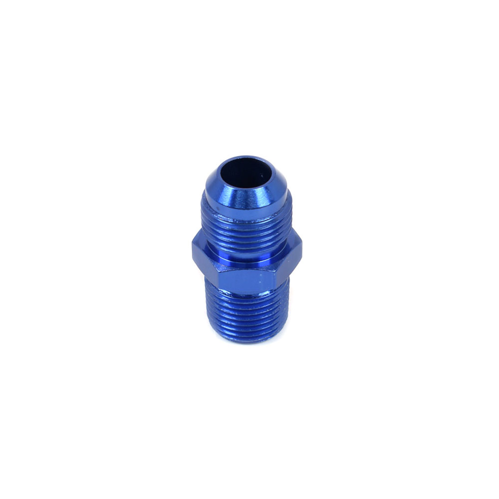 Canton AN Fitting 23-245A; AN to NPT Adapter Blue -10AN Male Straight 1/2 in. NPT Male 