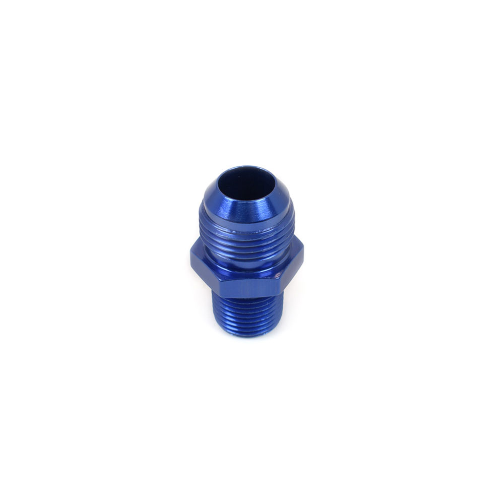 Canton AN Fitting 23-246A; AN to NPT Adapter Blue -12AN Male Straight 1/2 in. NPT Male 