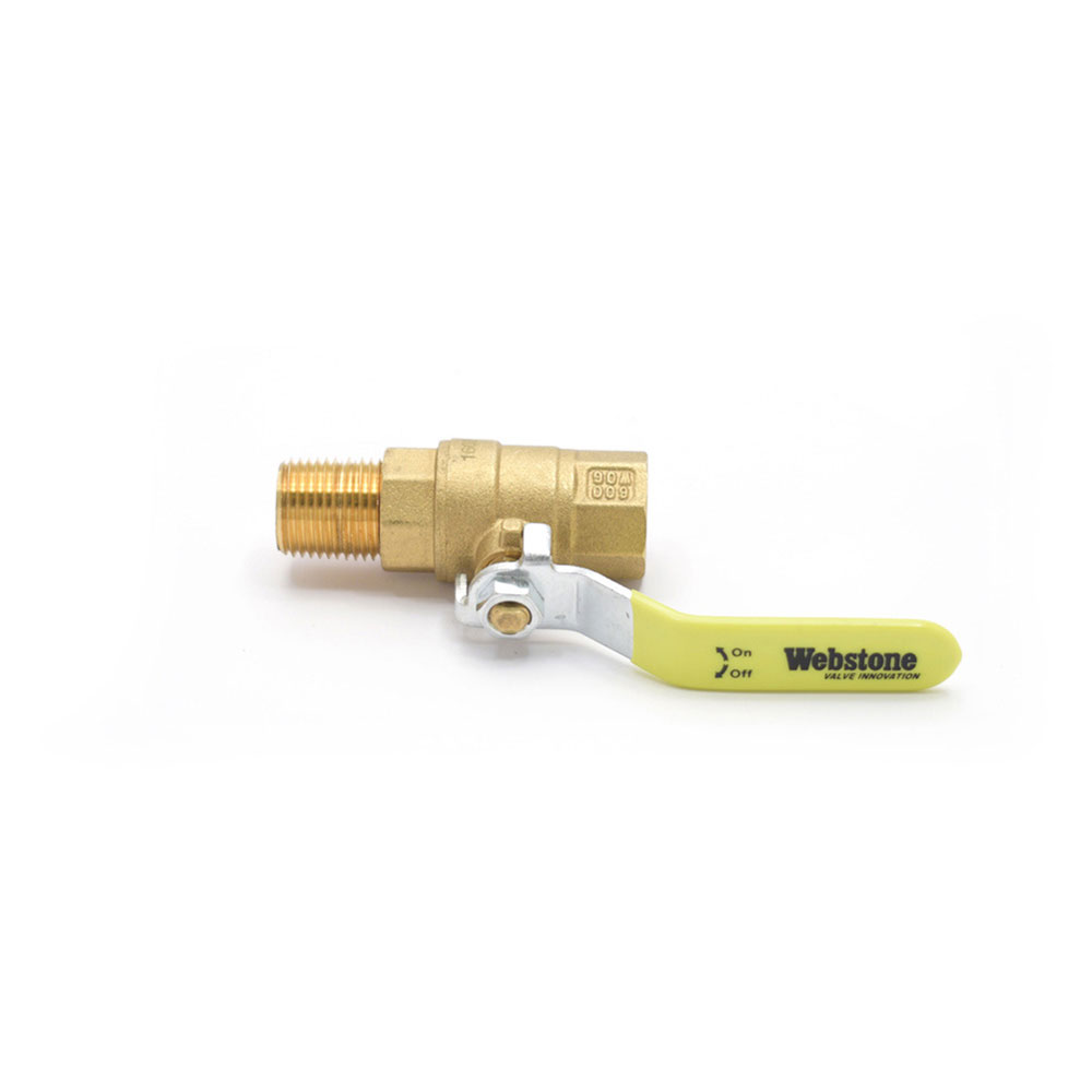 Canton Shut-Off Valve 24-260; Accusump Manual 1/2 in. NPT Female 1/2 in. NPT Male Natural Brass 