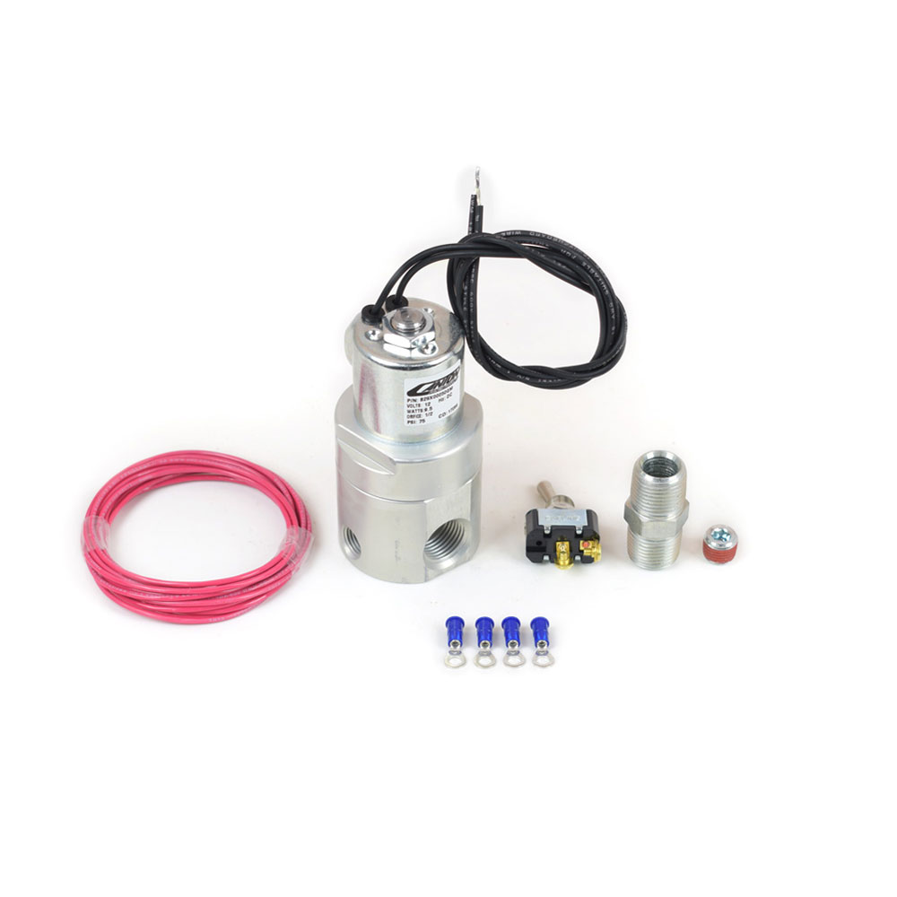Canton Oil Accumulator Pressure Control Valve 24-270X; Electric Accusump Control Valve Automatic, Manual Natural Aluminum 