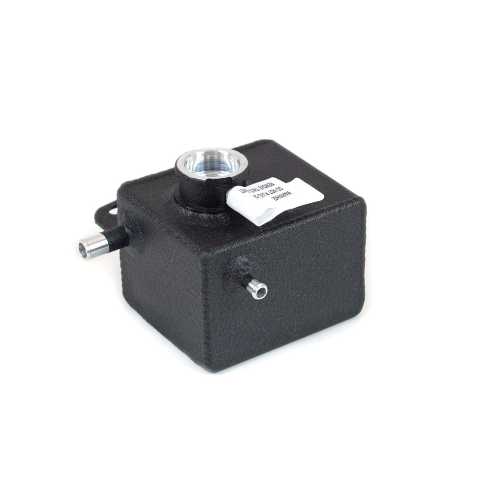 Canton Engine Coolant Reservoir 80-282BLK; 25.0 oz. Black Powdercoat Aluminum 