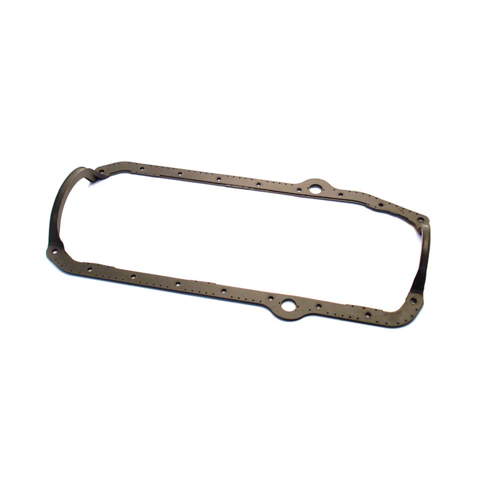 Canton Oil Pan Gasket 88-100; Rubber, Steel 2 Piece 1 Piece for Chevy 262 to 400 