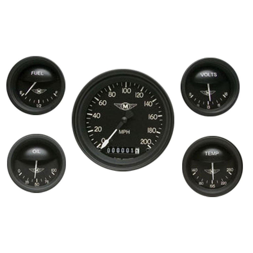 Photo for Classic Instruments Gauge Set MA00BLF; Moal Bomber 