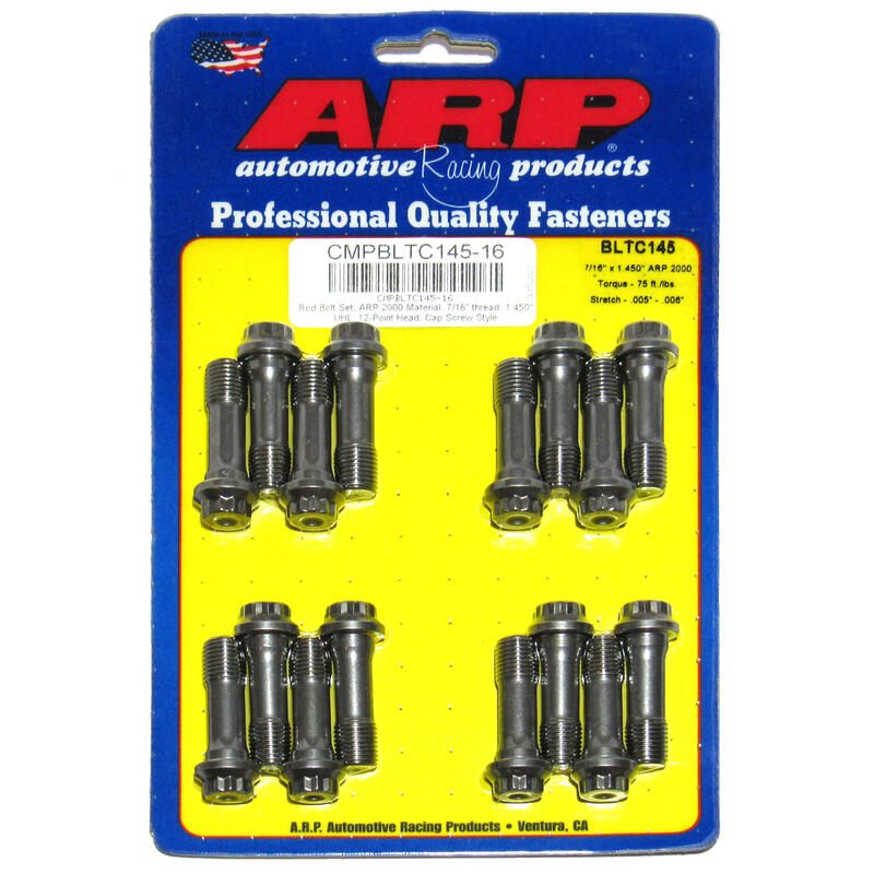 Photo for Comp Star Connecting Rod Bolt Set BLTC145-16; 7/16 in. 12-Point Cap Screw ARP2000 
