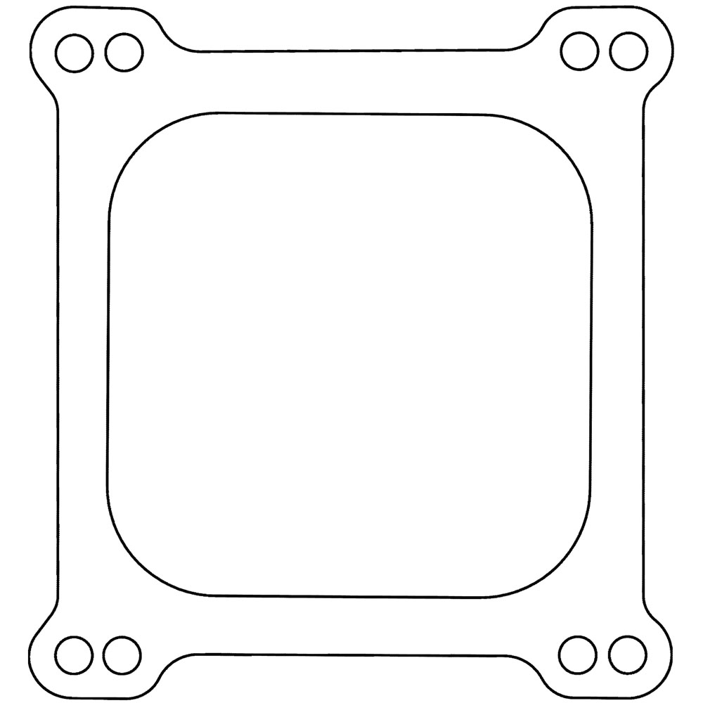 Cometic Carburetor Base Plate Gasket C5281; 0.047 in. Fiber Open 4150 Square Bore 