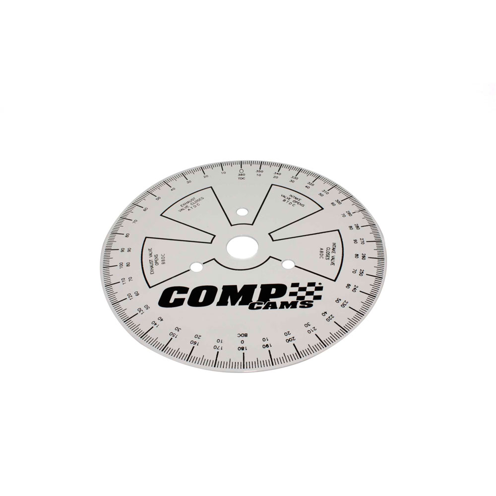COMP Cams Camshaft Degree Wheel 4787; Sportsman Degree Wheel 7.500 in. White Steel 