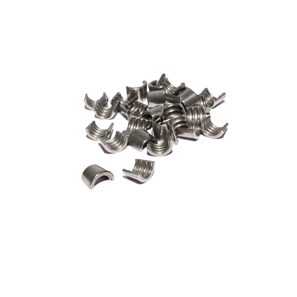 COMP Cams Valve Spring Retainer Keeper Set 604-16; Street Locks 7 deg. 3/8 in. 4 Groove Hardened Steel 