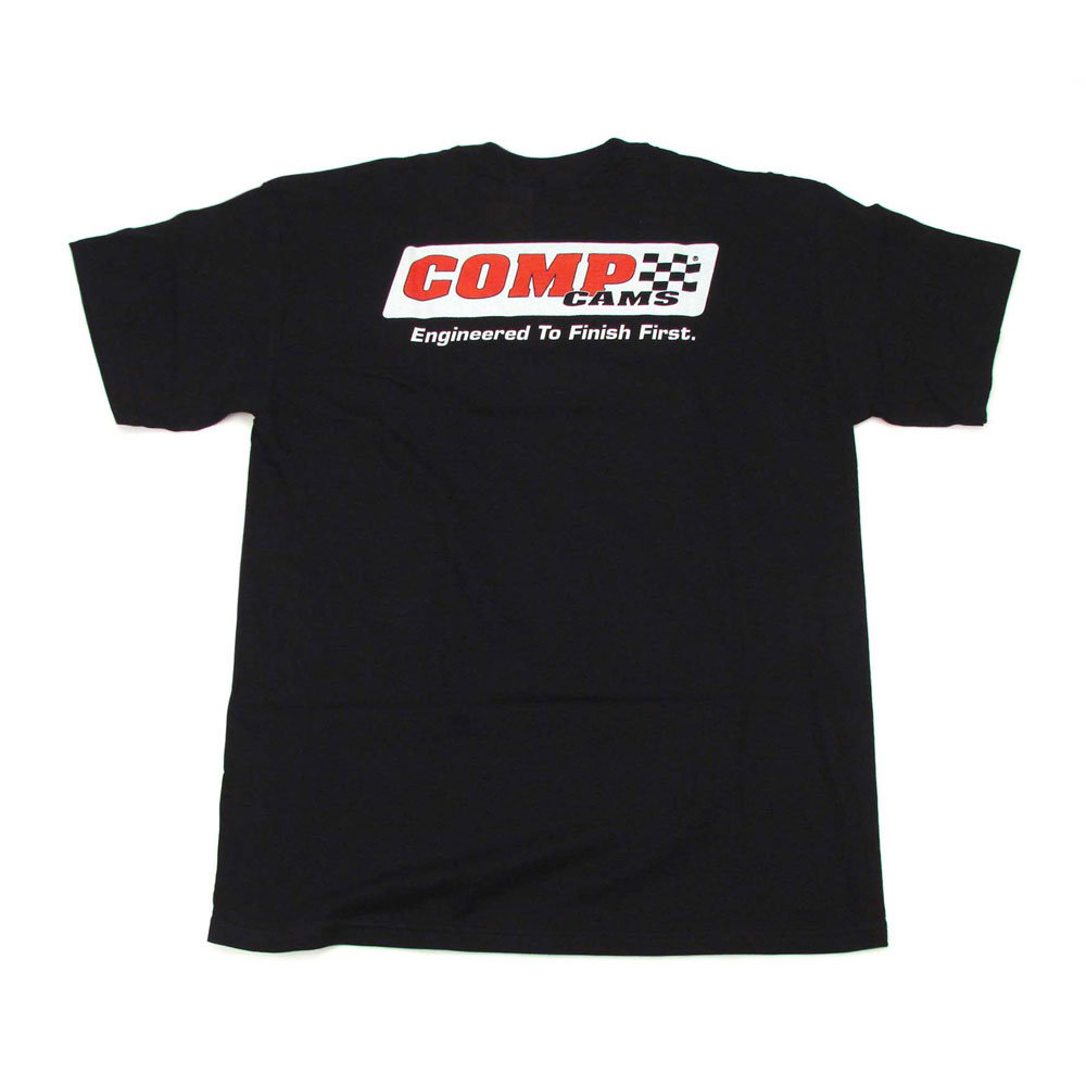 Photo for COMP Cams T-Shirt C1020-L; Engineered to Finish First Black Large