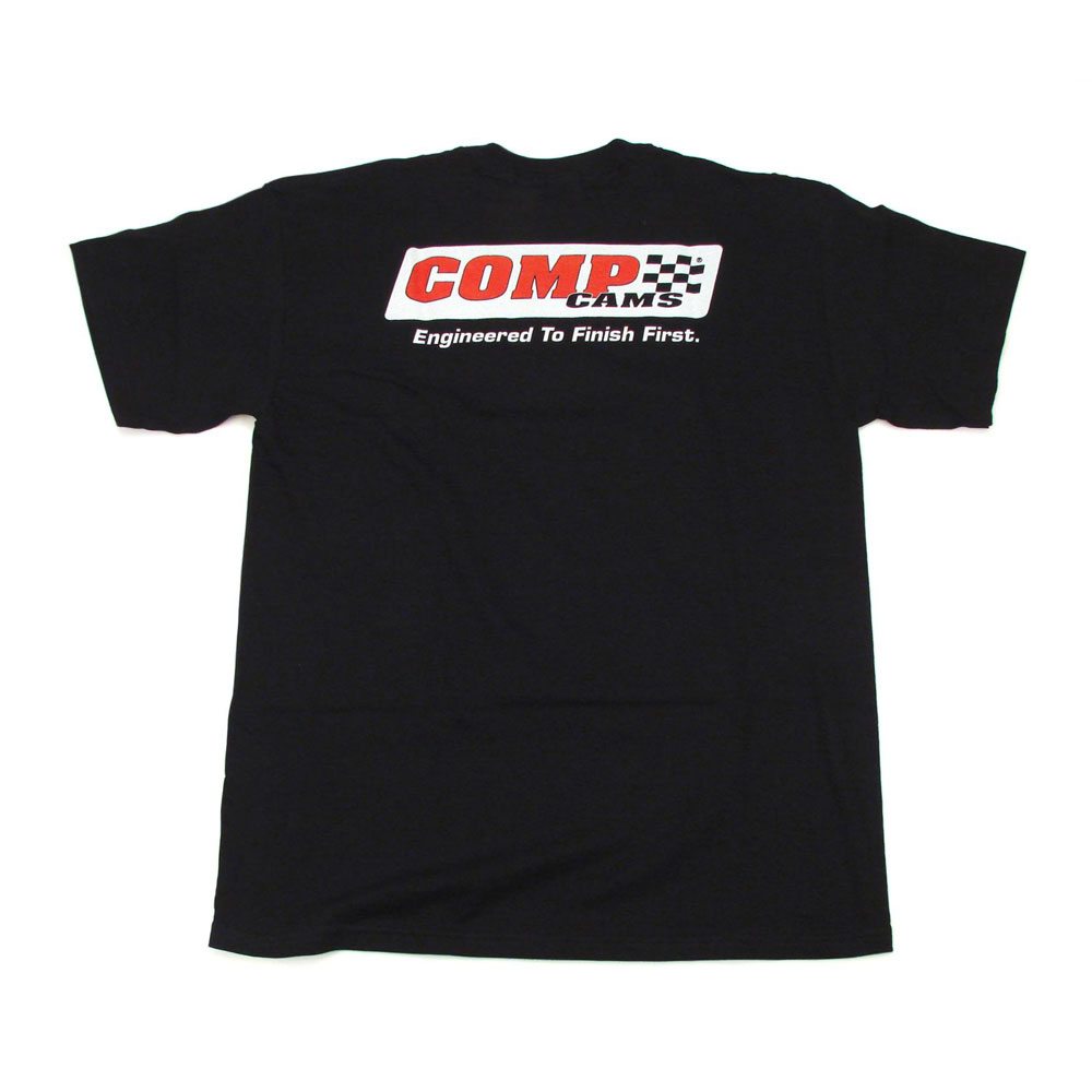 Photo for COMP Cams T-Shirt C1020-XL; Engineered to Finish First Black X Large