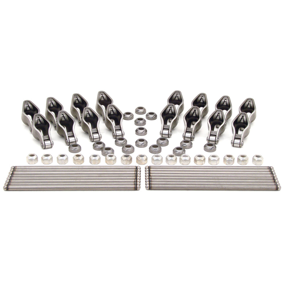COMP Cams Rocker Arm and Pushrod Kit RP1412-16; Magnum 1.52 3/8 in. Steel Roller Tip for Chevy 262 to 400 