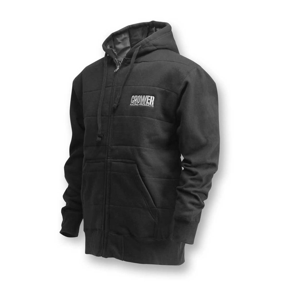 Photo for Crower Cams Hooded Sweatshirt 86338M; Crower Logo Black Medium