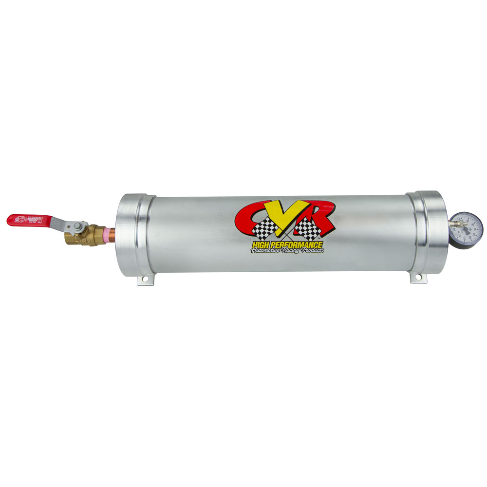 CVR Performance Oil Accumulator OAC91; 3 Quarts Clear Anodized Aluminum 