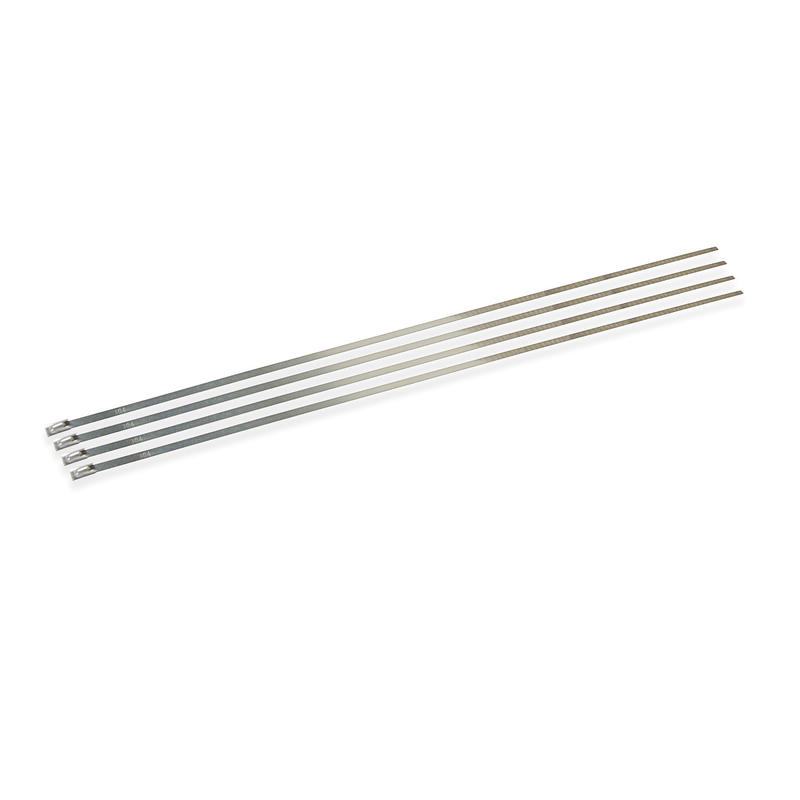 Design Engineering (DEI) Tie Strap and Clip 10202; 14.000 in. Self Locking Natural Stainless Steel 