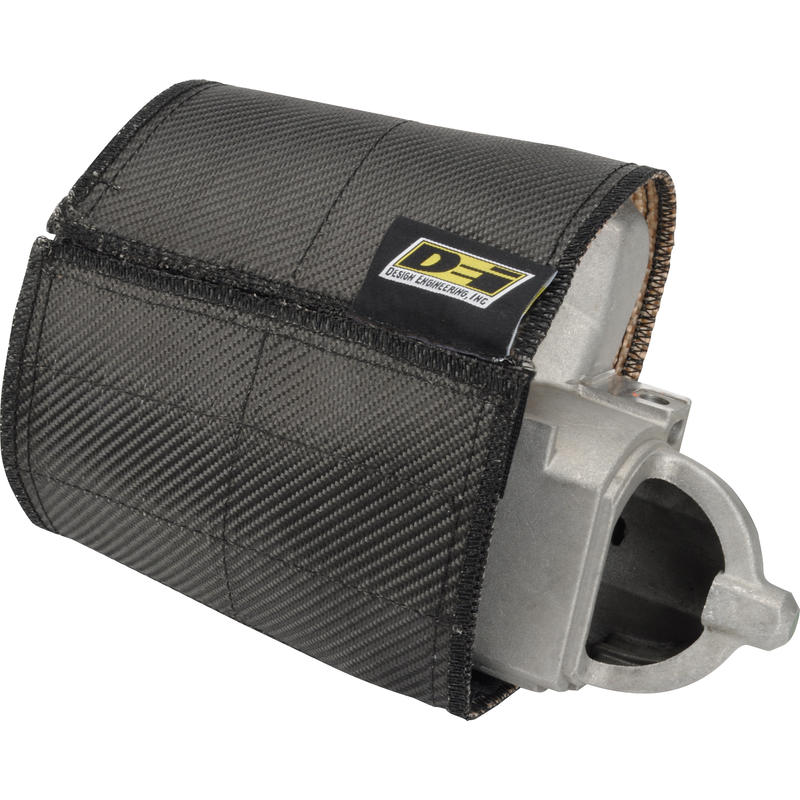 Design Engineering (DEI) Starter Heat Shield 10236; Onyx Reflective Black Two Layer 