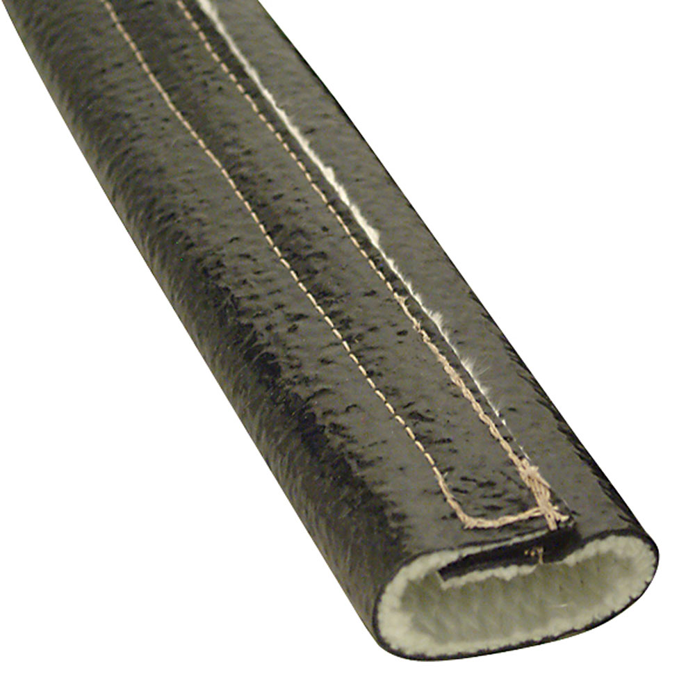 Photo for DEI Thermal Protection Hose Wrap 91479; Fire Wrap 3000 1.500 in. Bulk - By The Foot Black Braided Glass with Iron Oxide Silicone