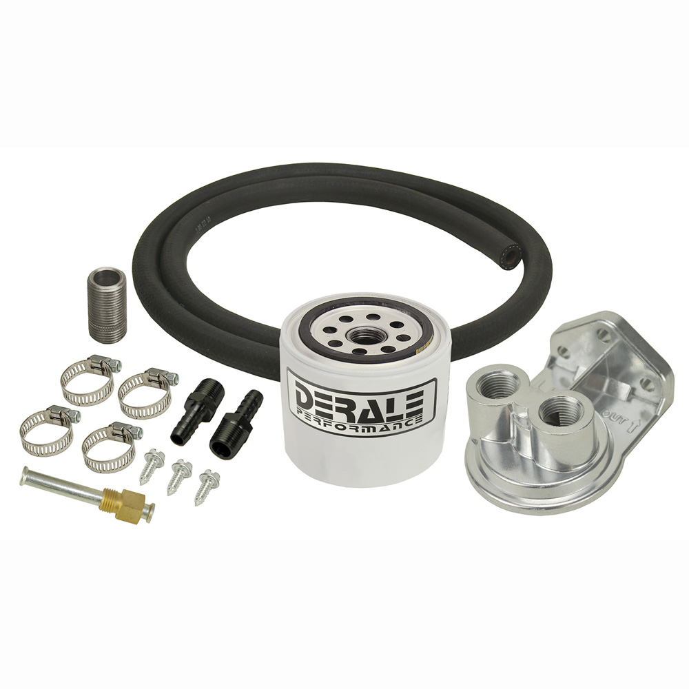 Derale Transmission Oil Filter Remote Mounting Kit 13090; 3/4 in. -16 