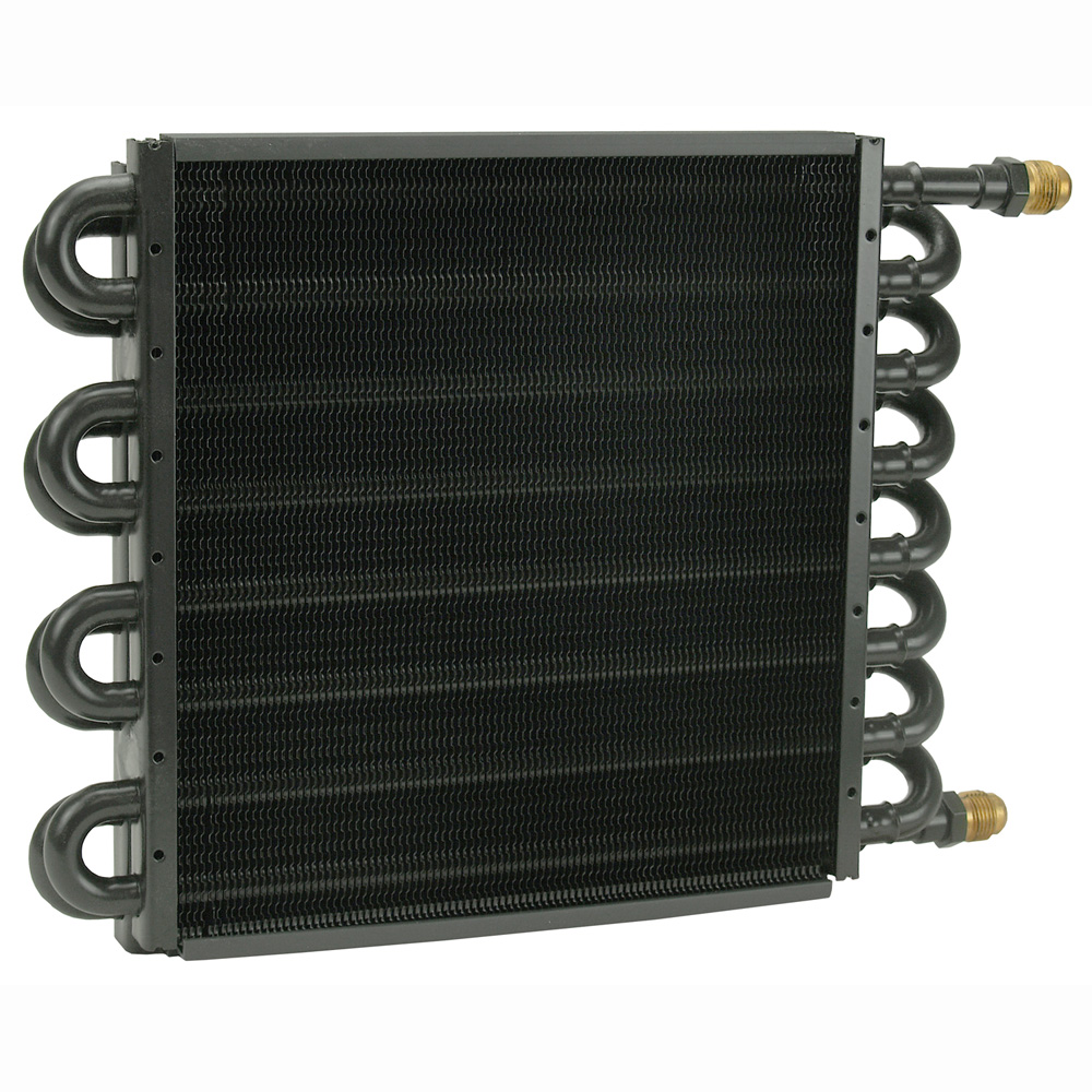 Derale Oil Cooler 15300; 13.500 in. 16 Pass Copper Tube, Aluminum Fin Tube and Fin 