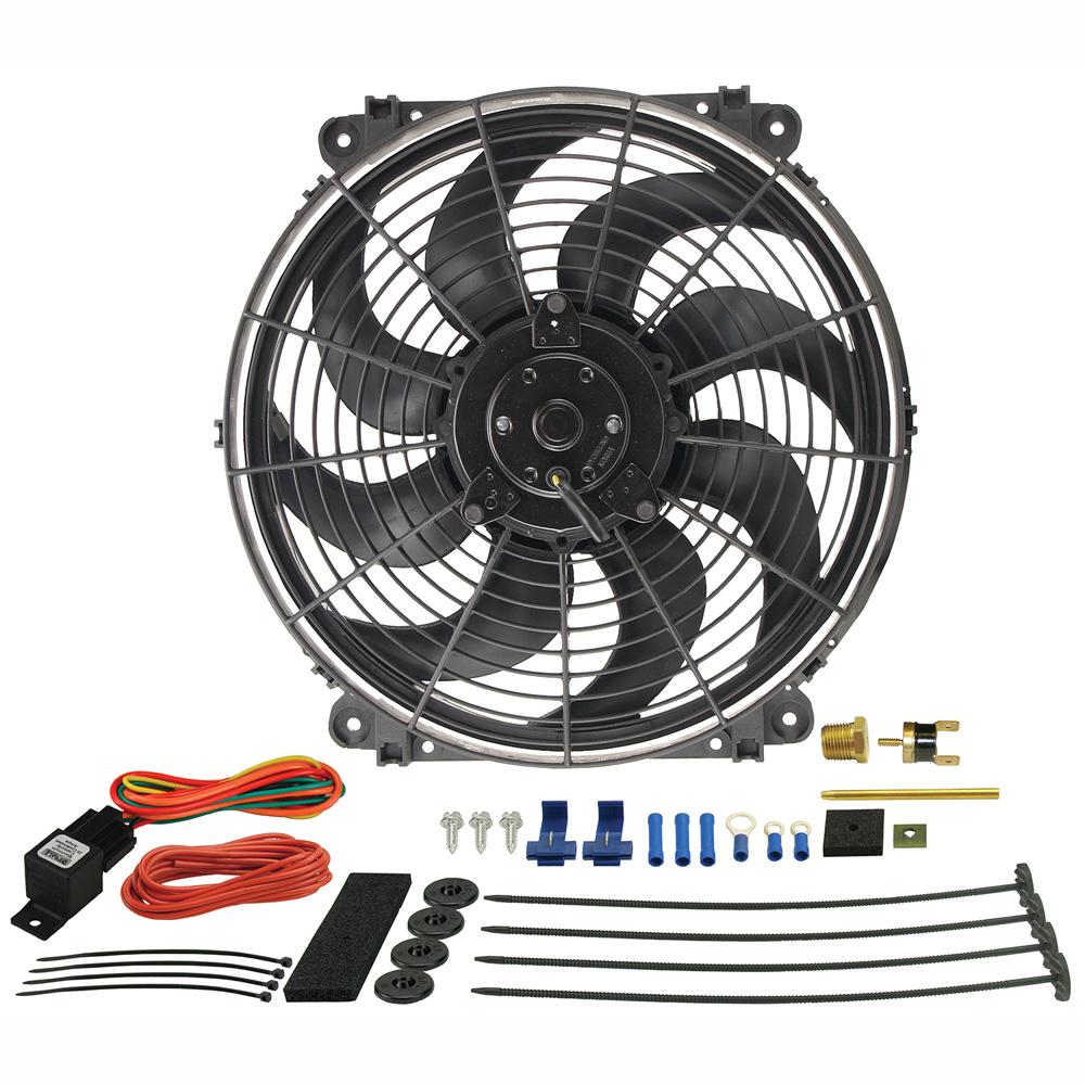 Derale Electric Fan 16014; Tornado 1350 CFM Electric 14.000 in. 
