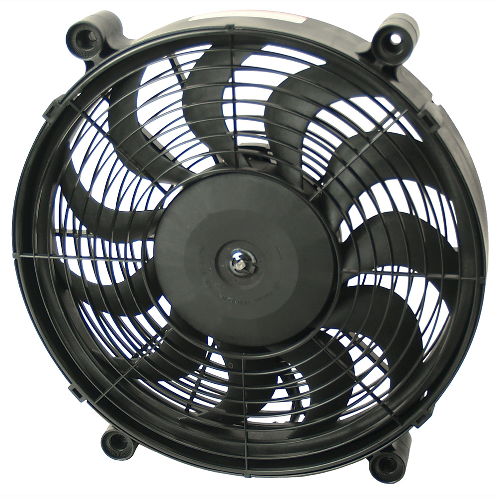 Derale Electric Fan 16212; High Output Single RAD Electric 12.000 in. 
