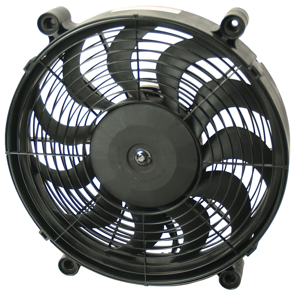 Derale Electric Fan 16214; High Output Single RAD Electric 14.000 in. Skewed 