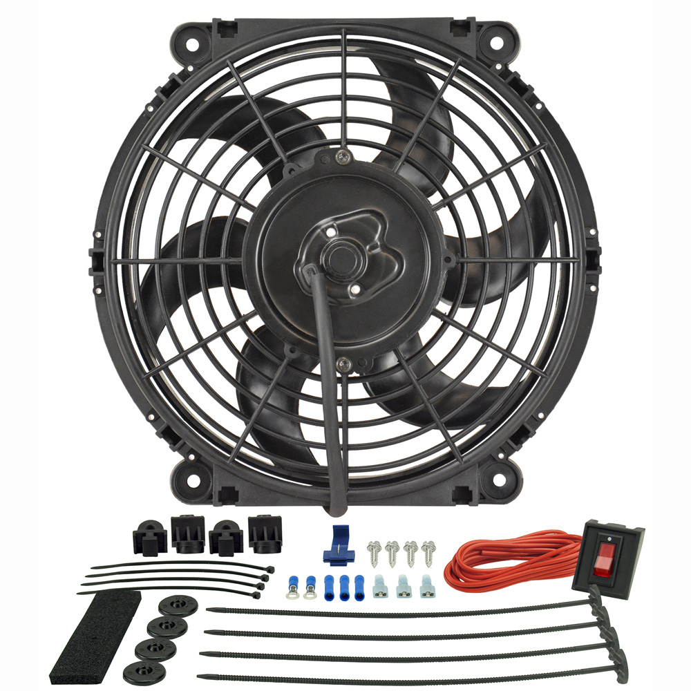 Derale Electric Fan 16510; Tornado 650 CFM Electric 10.000 in. 