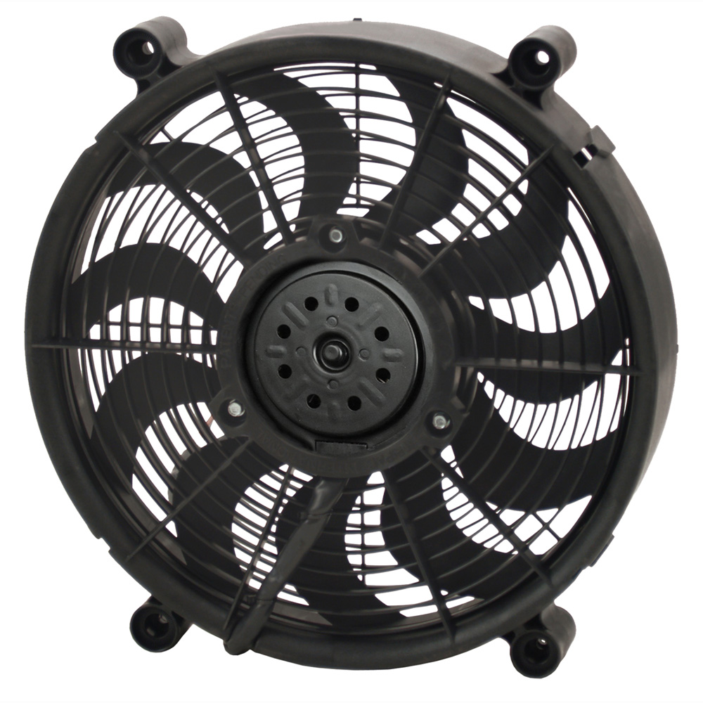 Derale Electric Fan 16913; High Output Single RAD High: 2100; Low: 1500 CFM Electric 14.000 in. 