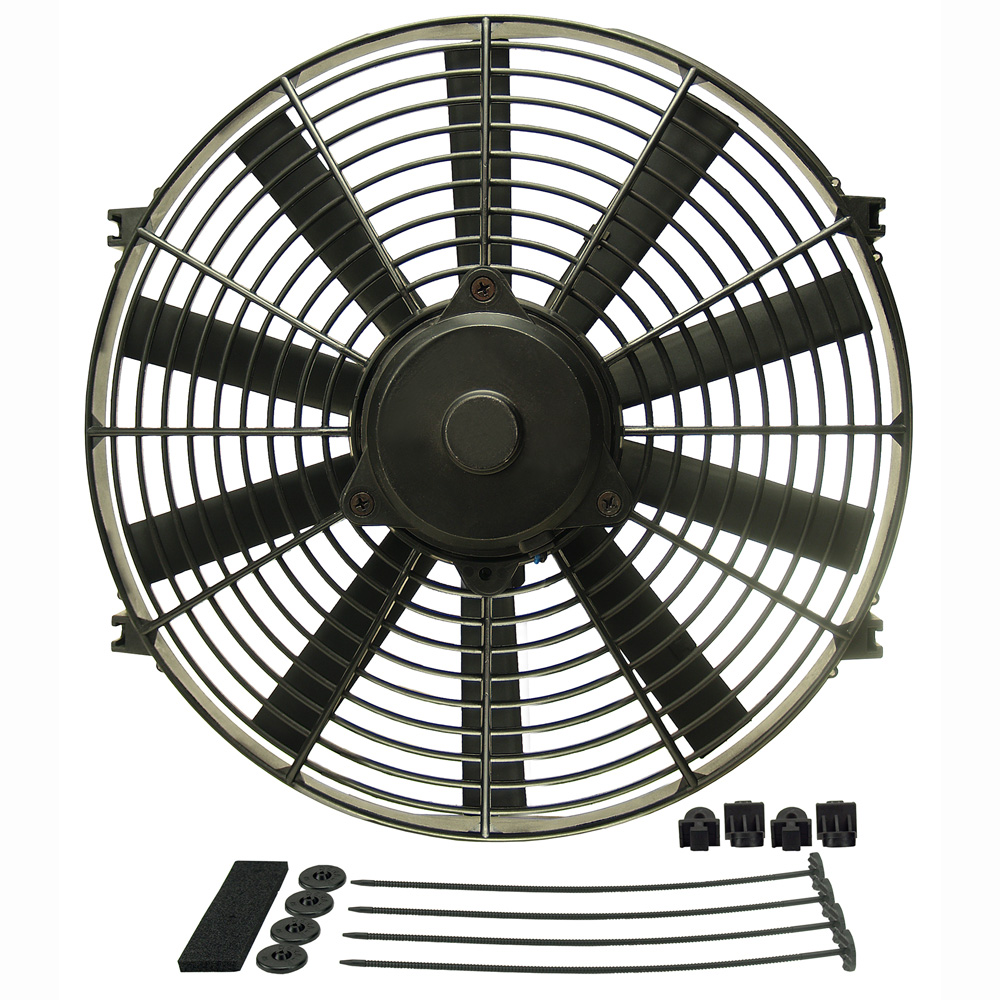 Derale Electric Fan 16914; DynoCool Electric 14.000 in. Straight 